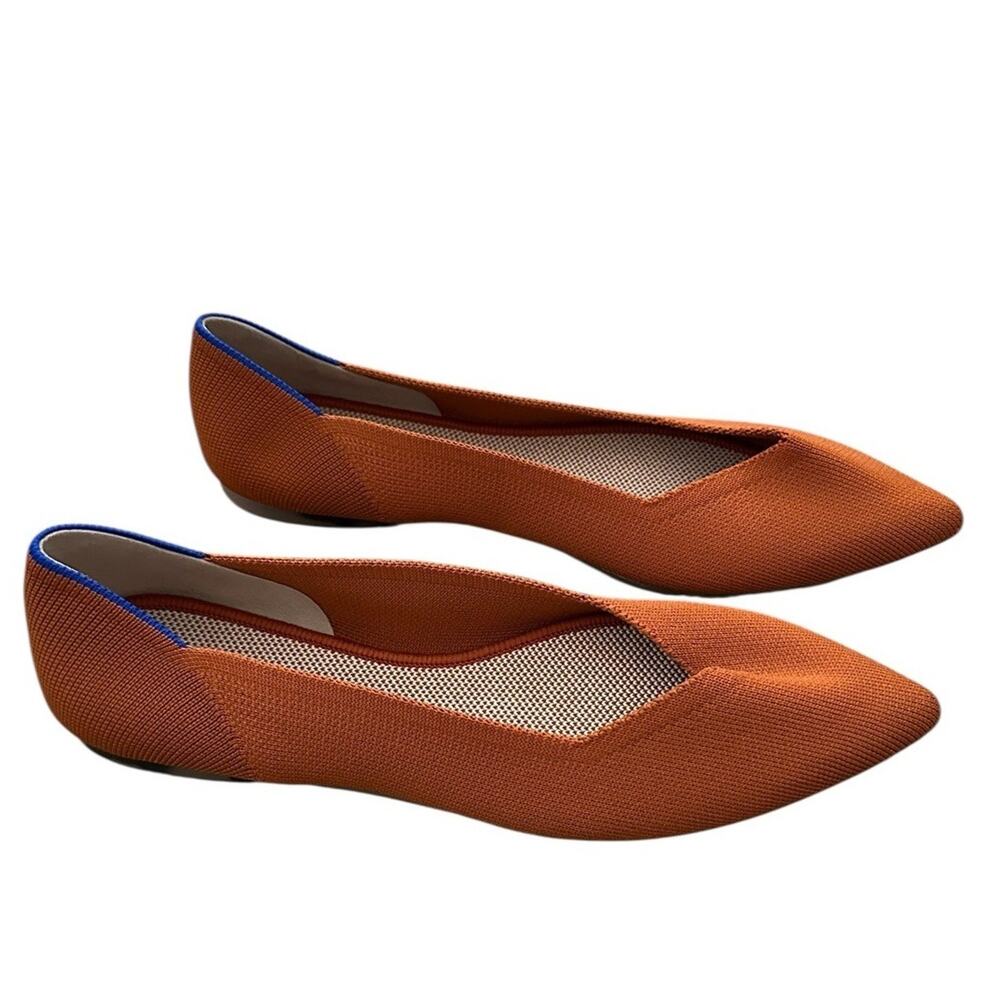 Rothy’s The Point Toe Slip On Cinnamon Spice W10 NWOB - Picture 2 of 11